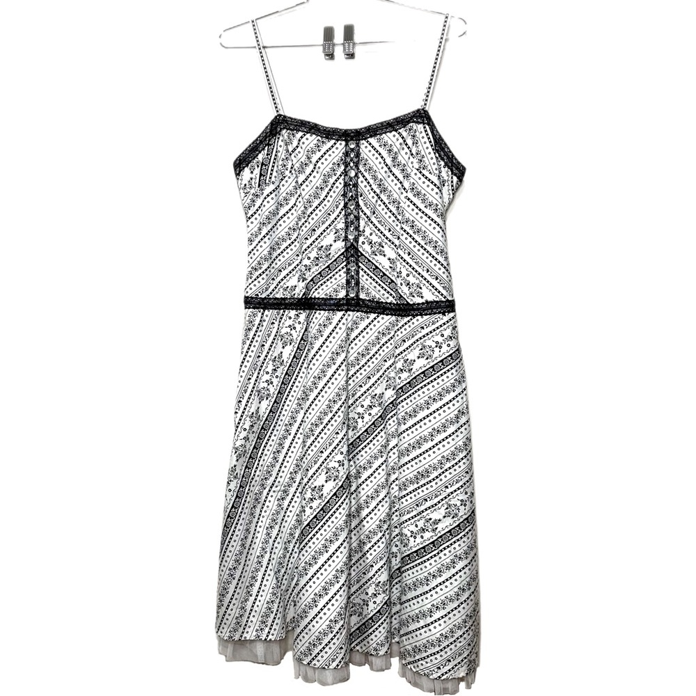 Y2K My Michelle White & Black Fairy Goth Tulle Dress